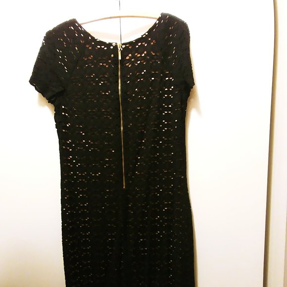 Sz 14 Black Cap sleeved Dress - Picture 2 of 4